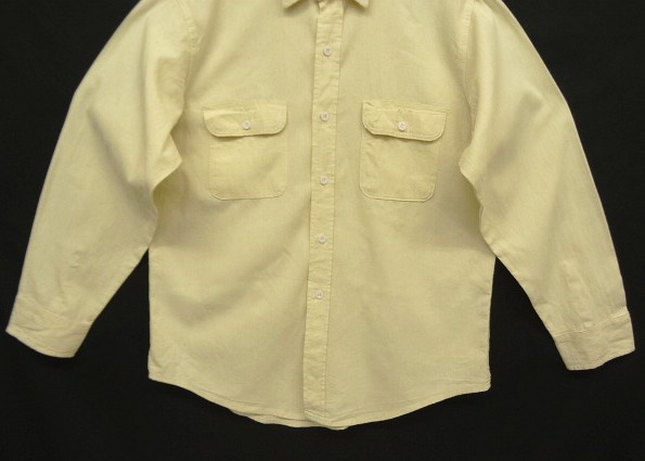 画像: 80'S BIG MAC コットン100% ワークシャツ ネップ入り生成り USA製 (VINTAGE)