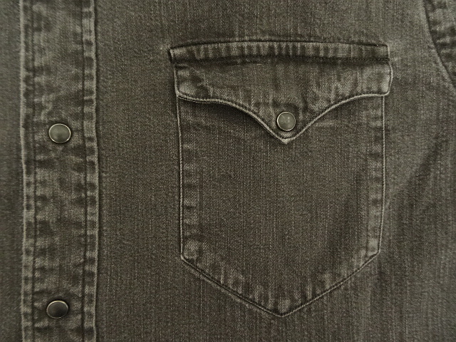 画像: 90'S RALPH LAUREN "WESTERN" デニム 長袖 ウエスタンシャツ ブラック (VINTAGE)