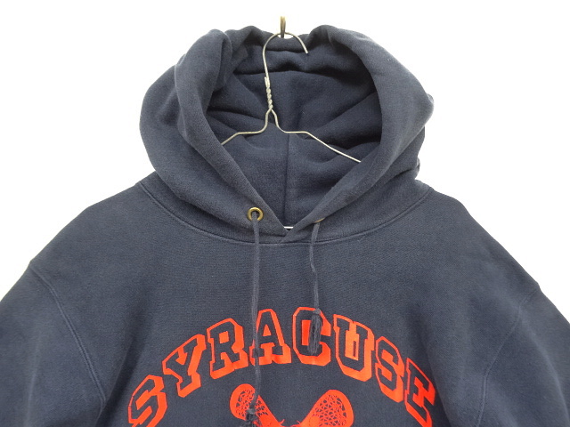 画像: 90'S CHAMPION 刺繍タグ リバースウィーブ パーカー ネイビー USA製 (VINTAGE)