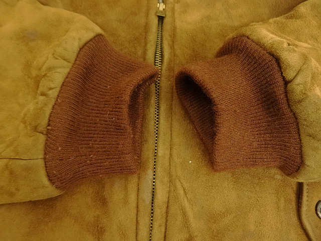 画像: 80'S LL Bean 中綿入り レザー ドリズラージャケット ブラウン SCOVILLジップ USA製 (VINTAGE)