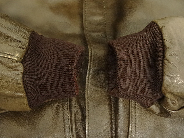 画像: 90'S LL Bean "A-2" レザー フライトジャケット ブラウン TALONジップ USA製 (DEADSTOCK)