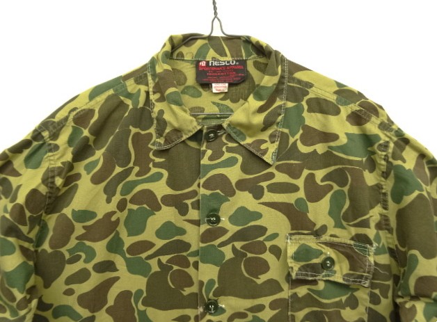 画像: 70'S NESCO SPORTSMAN'S APPAREL コットン カバーオール ダックハンターカモ (VINTAGE)