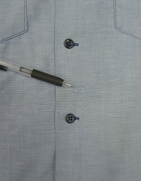 画像4: 80'S BIG SMITH シャンブレー ワークシャツ ブルー USA製 (VINTAGE)