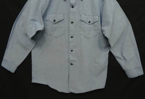 画像: 80'S BIG SMITH シャンブレー ワークシャツ ブルー USA製 (VINTAGE)