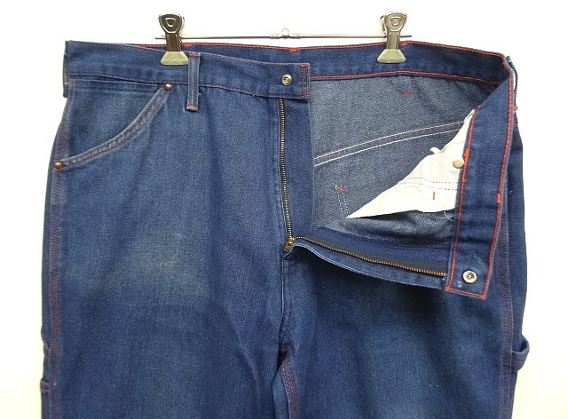 画像: 80'S BIG MAC トップスナップボタン デニム ペインターパンツ インディゴ (VINTAGE)