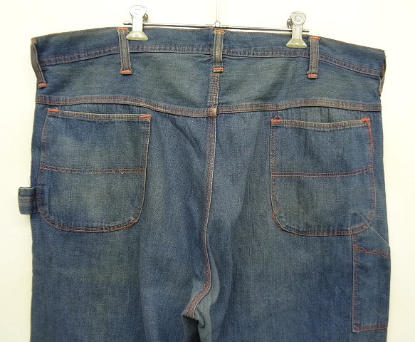 画像: 60'S WESTEX トップスナップボタン コットン100% デニム ペインターパンツ アルミジップ インディゴ (VINTAGE)