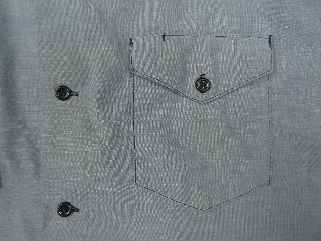 画像: 80'S BIG SMITH シャンブレー ワークシャツ ブルー USA製 (VINTAGE)