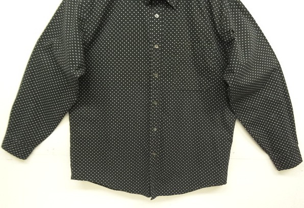 画像: 90'S J.CREW 旧タグ 長袖 ポプリンシャツ ポルカドット (VINTAGE)