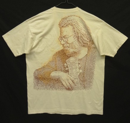 画像5: 90'S JERRY GARCIA シングルステッチ 両面プリント 半袖 Tシャツ ナチュラル USA製 (VINTAGE)