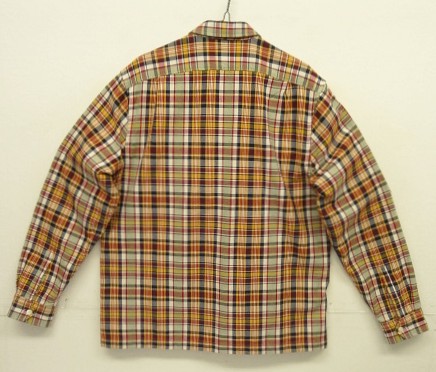 画像6: 00'S J.CREW 旧タグ ハーフジップ 長袖 プルオーバーシャツ チェック柄 (VINTAGE)