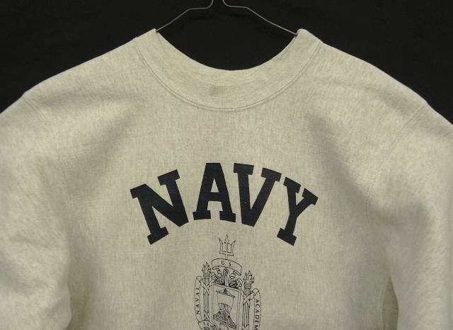 画像: 90'S US NAVAL ACADEMY ヘビーウエイト スウェットシャツ グレー (VINTAGE)