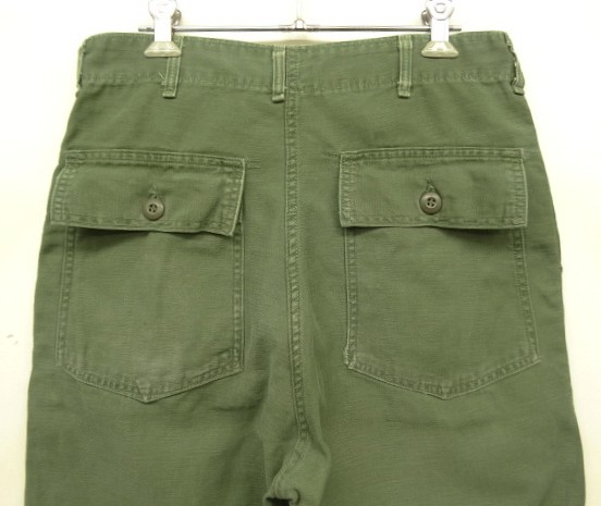 画像: 60'S アメリカ軍 US ARMY "OG107" コットンサテン ベイカーパンツ W30L33 (VINTAGE)