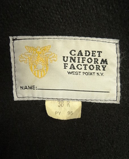 画像2: 90'S アメリカ軍 USMA & USNA ウール カデットコート ブラック USA製 (VINTAGE)