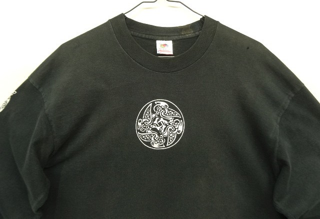 画像: 90'S FASHION VICTIM 袖＆両面プリント 長袖 Tシャツ ブラック USA製 (VINTAGE)