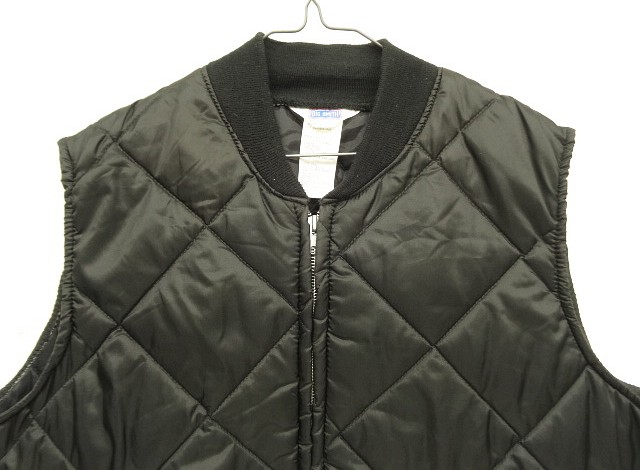 画像: 80'S BIG SMITH 三角タグ キルティングベスト ブラック USA製 (DEADSTOCK)