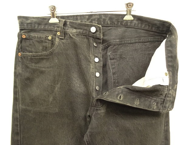 画像: 90'S LEVIS 501 デニム ブラック USA製 W36L32 (VINTAGE)