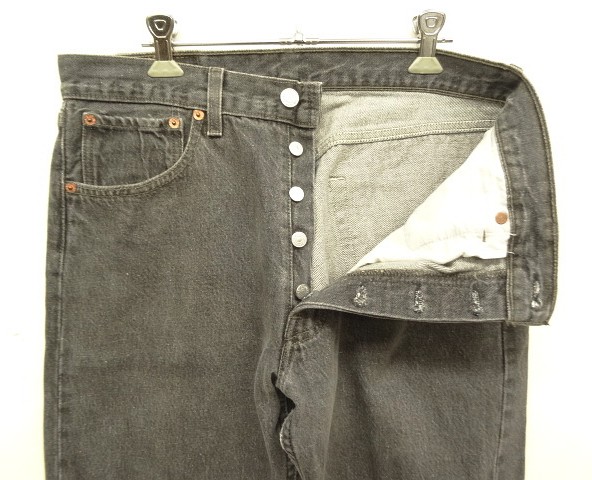画像: 90'S LEVIS 501 デニム 先染めブラック W33L30 USA製 (VINTAGE)
