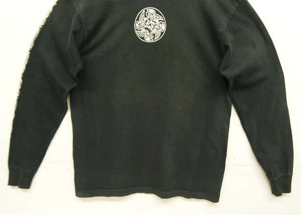 画像: 90'S FASHION VICTIM 袖＆両面プリント 長袖 Tシャツ ブラック USA製 (VINTAGE)
