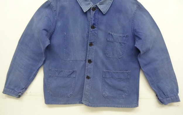 60'S フレンチワーク ワークジャケット カバーオール フェードブルー DEADSTOCK 60's FRENCH WORK JACKET デッドストック 60年代