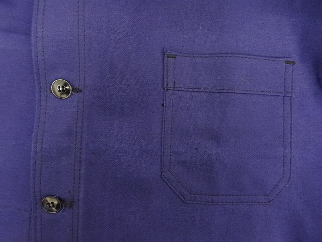画像: 60'S KONECO ワークジャケット カバーオール インクブルー (DEADSTOCK)