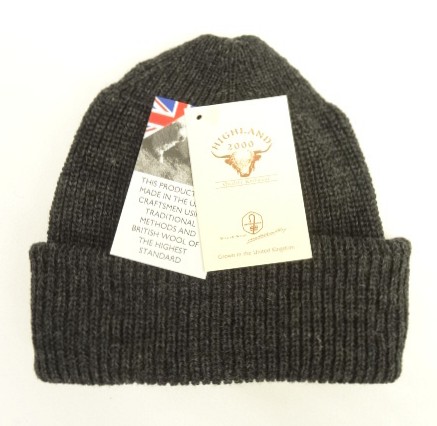画像1: HIGHLAND 2000 ウール ワッチキャップ チャコール イングランド製 (NEW) 