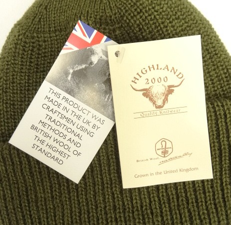 画像3: HIGHLAND 2000 ウール ワッチキャップ オリーブ イングランド製 (NEW) 