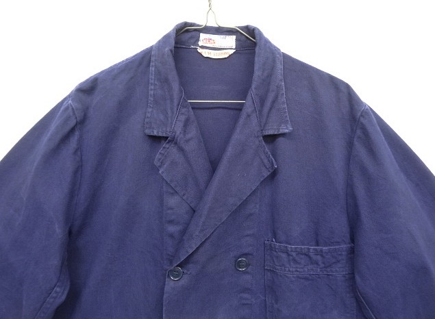 80'S KLM KLEDING ダブルブレスト ワークジャケット カバーオール 80'S KLM KLEDING ダブルブレスト ワークジャケット