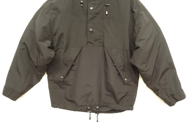 画像: 00'S GAP 旧タグ 裏地フリース ナイロン アノラック ブラック (VINTAGE)