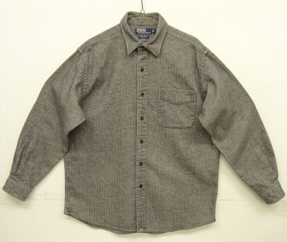 Polo by Ralph Lauren ヘリンボーン 長袖シャツ L POLO RALPH LAUREN Herringbone twill L/S Shirt – ataco garage