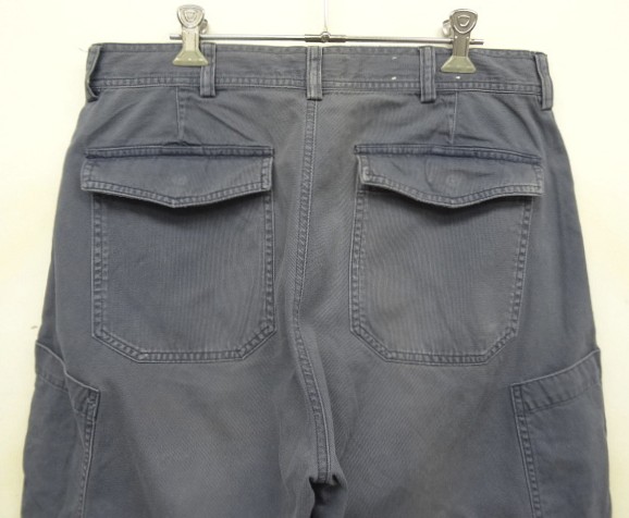 画像: 90'S RALPH LAUREN コットンピケ ユーティリティパンツ ブルー (VINTAGE)