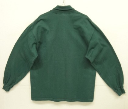画像4: 90'S NIKE 白タグ タートルネック 長袖 Tシャツ ダークグリーン USA製 (VINTAGE)