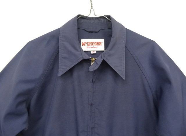 70s【USA製】McgregorマクレガードリズラージャケットTARONジップ McGREGOR Drizzler 70s TALON ZIP ドリズラージャケット マクレガ