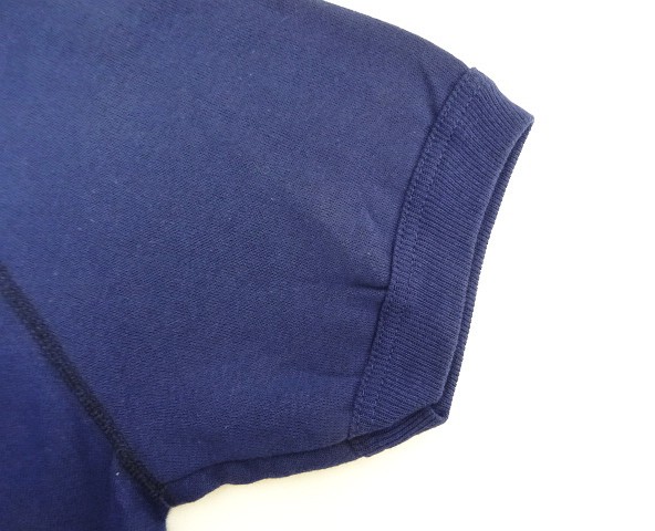 画像: 80'S GEARING UP ラグランスリーブ クルーネック 半袖 スウェットシャツ ネイビー (DEADSTOCK)