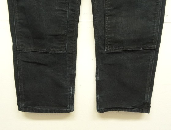画像: CARHARTT "125周年モデル" ダブルニー ダック ペインターパンツ ブラック W33L30 USA製 (VINTAGE)
