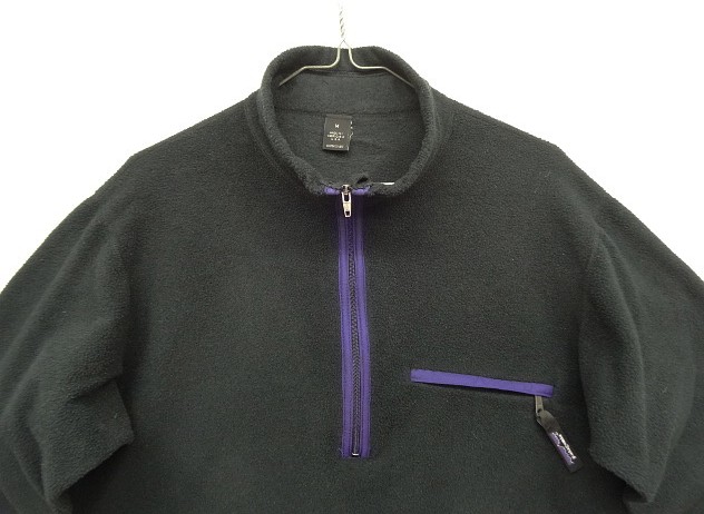 画像: 90'S PATAGONIA "STRETCH SYNCHILLA TOP" Rマーク旧ロゴ シンチラ ハーフジップ プルオーバー ブラック USA製 (VINTAGE)