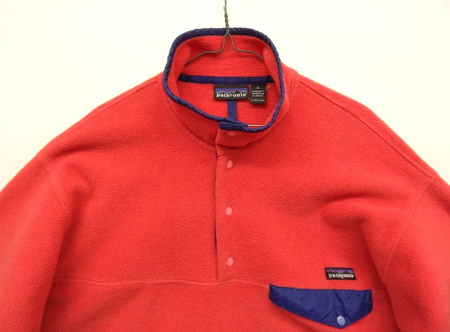 画像: 90'S PATAGONIA ”SYNCHILLA SNAP-T" 雪無しタグ シンチラ スナップT サーモンピンク ジャマイカ製 (VINTAGE)