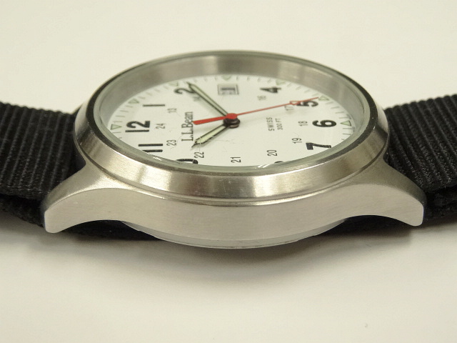 画像: LL Bean フィールドウォッチ 時計 文字盤ホワイト スイス製 (VINTAGE)