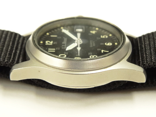 画像: LL Bean フィールドウォッチ 時計 文字盤ブラック フランス製 (VINTAGE)