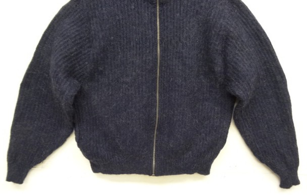 画像: 90'S LL Bean アルパカ混 ドライバーズニット ネイビー USA製 (VINTAGE)