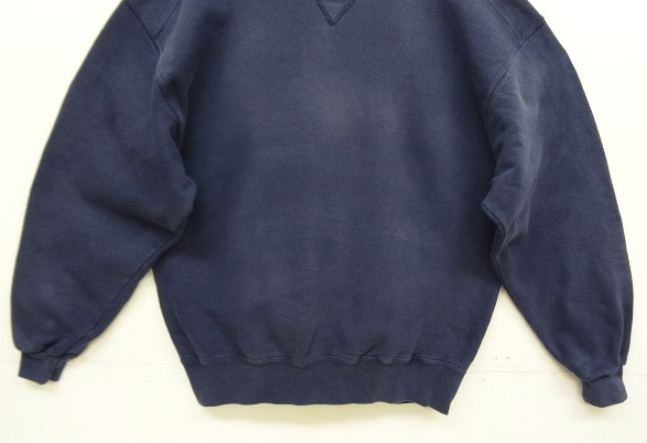 画像: 80'S LL Bean by RUSSELL ATHLETIC 前Vガゼット スウェットシャツ ネイビー USA製 (VINTAGE)