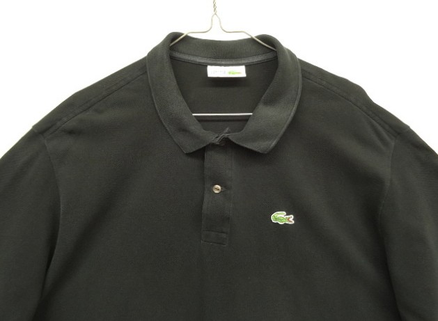 画像: 80'S CHEMISE LACOSTE 長袖 ポロシャツ ブラック フランス製 (VINTAGE)