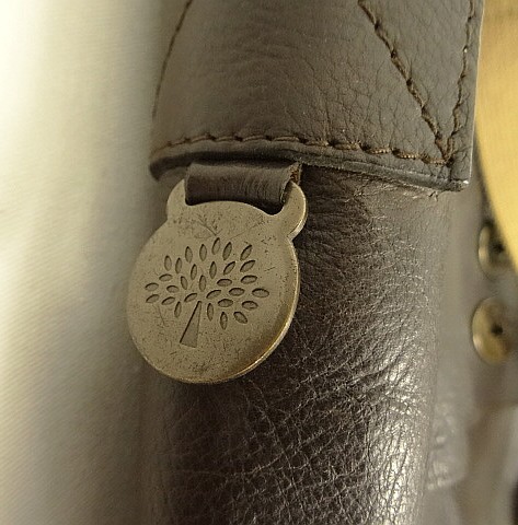 画像: MULBERRY レザー メッセンジャーバッグ ダークブラウン (USED)