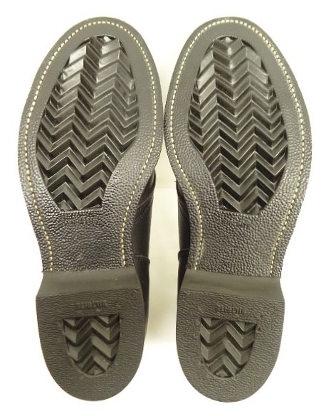 画像: 90'S アメリカ軍 US NAVY "CRADDOCK TERRY製" スチールトゥ レザー チャッカブーツ ブラック (DEADSTOCK)