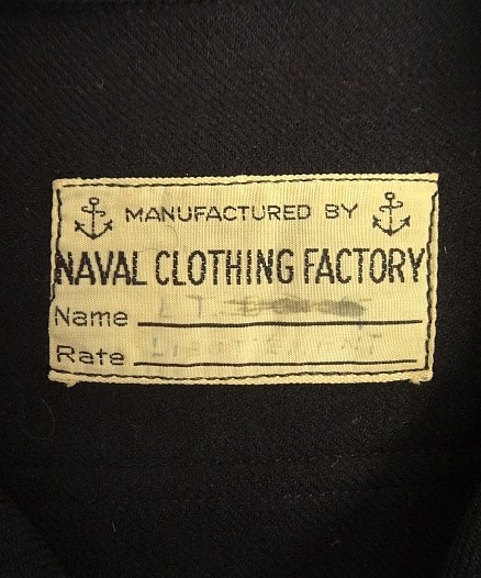 画像2: 40'S アメリカ軍 US NAVY 片側フラップ付きポケット イカリボタン ウール CPOシャツ ダークネイビー (VINTAGE)