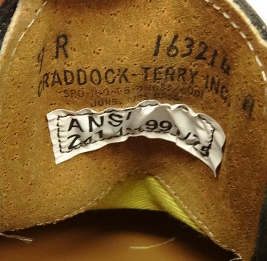 画像: 90'S アメリカ軍 US NAVY "CRADDOCK TERRY製" スチールトゥ レザー チャッカブーツ ブラック (DEADSTOCK)