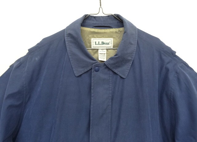 画像: 90'S LL Bean ピーチスキン 裏地付き ドリズラージャケット ブルー (VINTAGE)