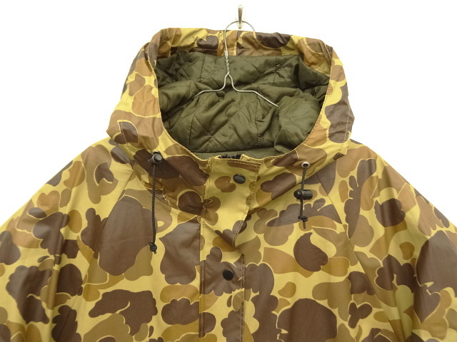 画像: 90'S LL Bean "MAINE GUIDE" 中綿THINSULATE入り PVCパーカー ダックハンターカモ (VINTAGE)
