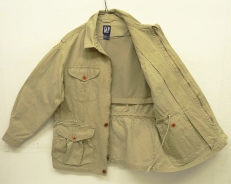 画像5: 90'S GAP 旧タグ "BRITISH ARMY P60 SAMPLING" チンスト付き ミリタリージャケット ベージュ (VINTAGE)
