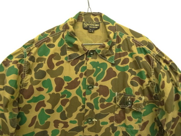 画像: 80'S HUNTING SHIRT コットン カバーオール ダックハンターカモ (VINTAGE)