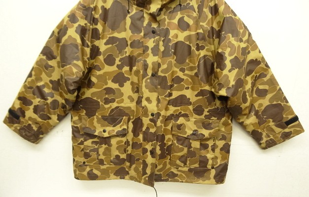 画像: 90'S LL Bean "MAINE GUIDE" 中綿THINSULATE入り PVCパーカー ダックハンターカモ (VINTAGE)